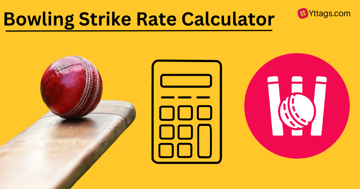 Bowling Strike Rate Calculator