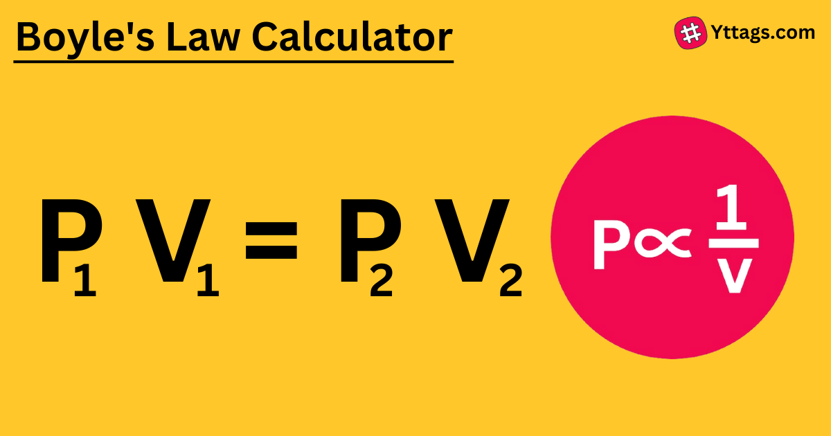 Boyles Law Calculator