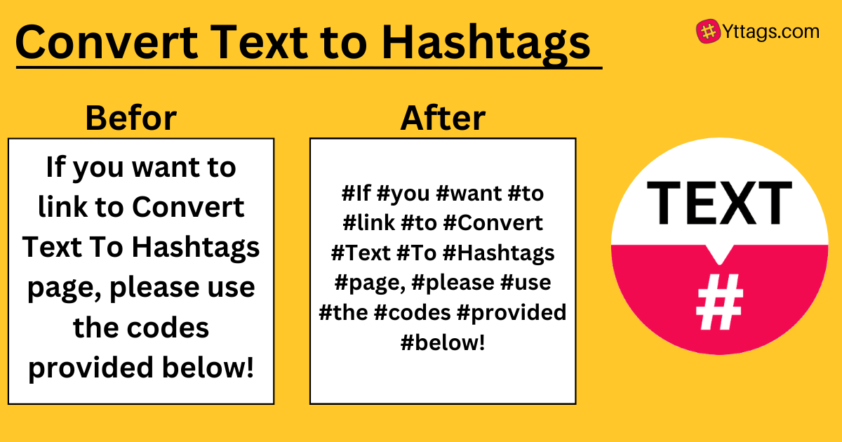 Convert Text To Hashtags