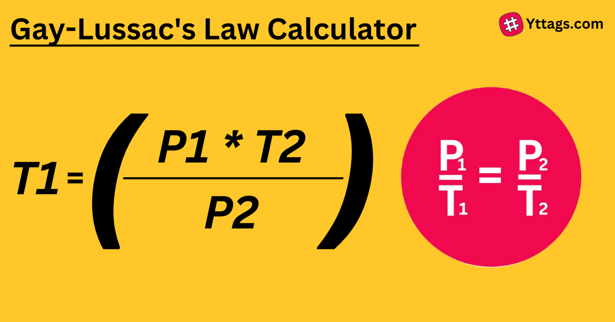Gay Lussacs Law Calculator