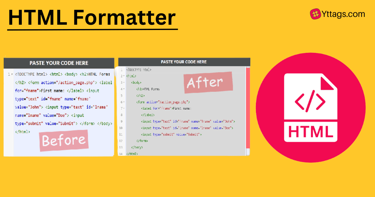 online html tag formatter