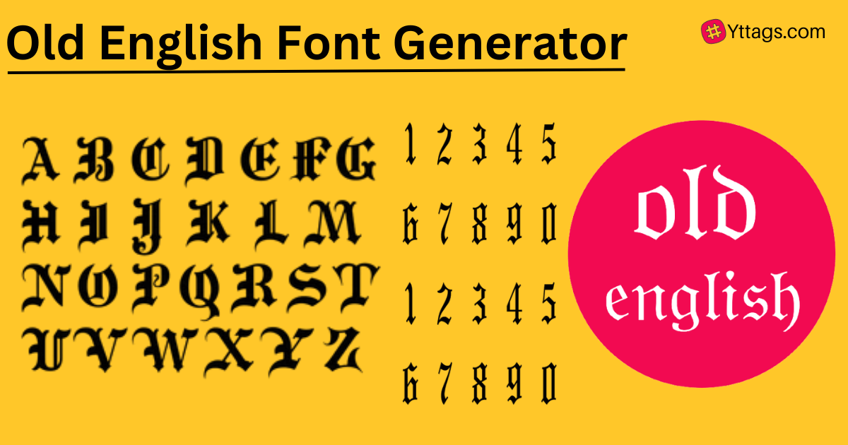 Old English Font Generator