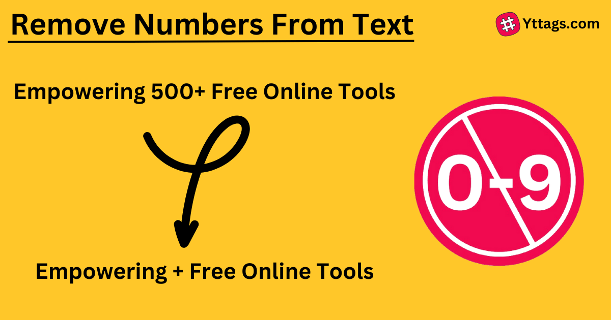 Remove Numbers From Text