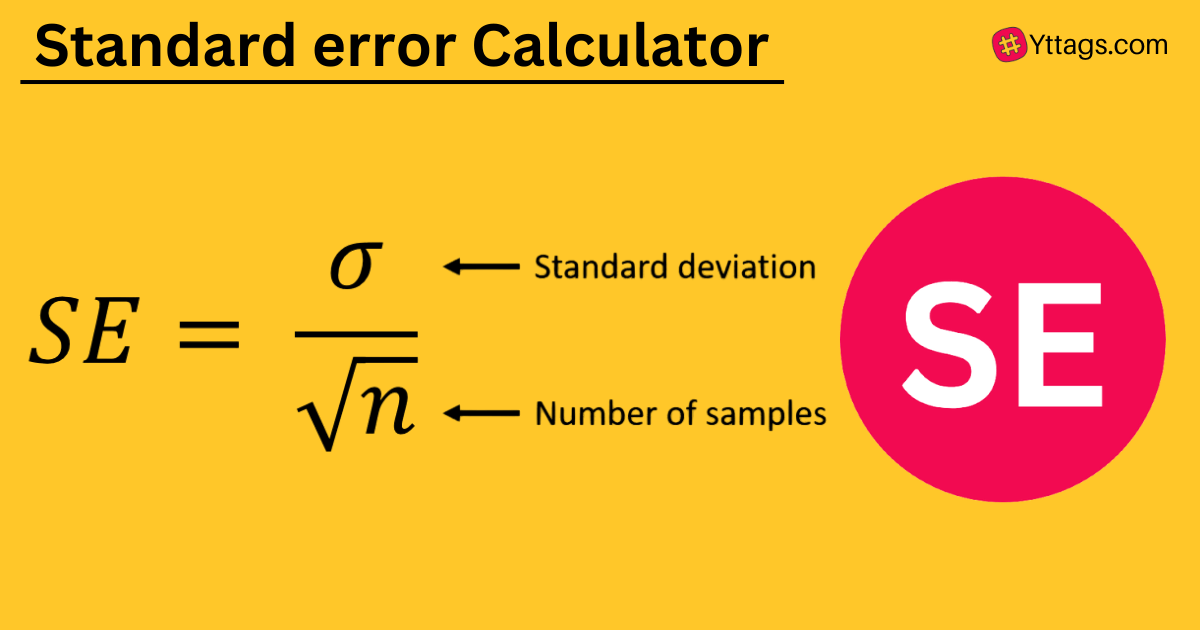 Standard Error Calculator