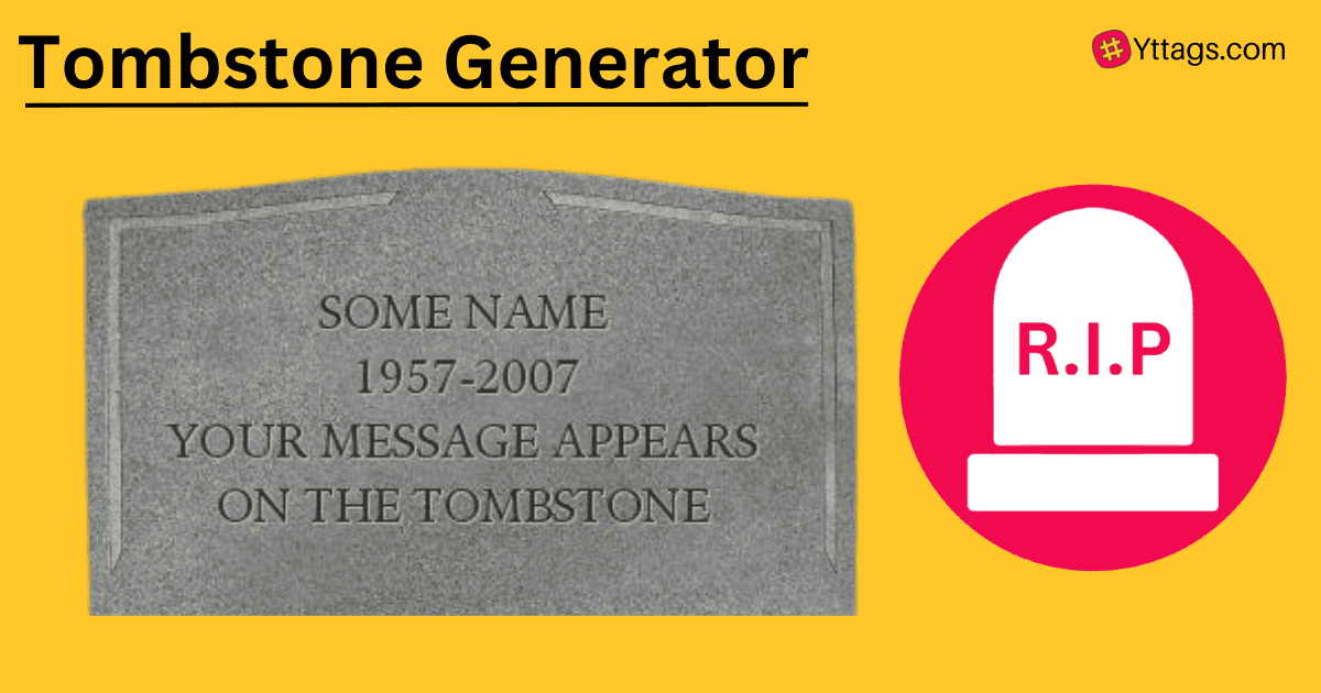 Tombstone Generator