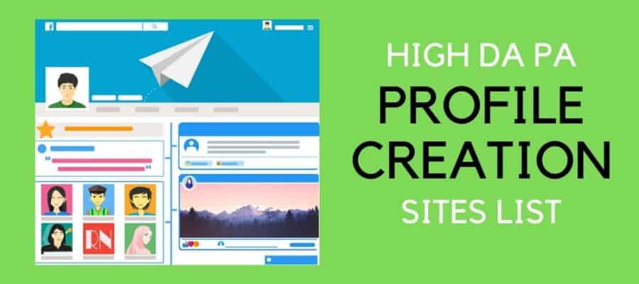 profile creation sites