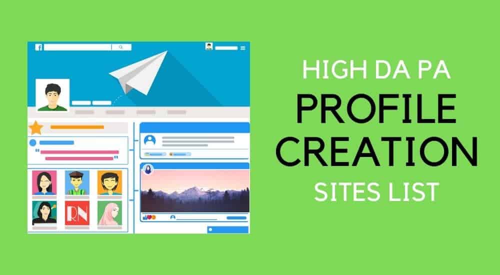 profile creation sites