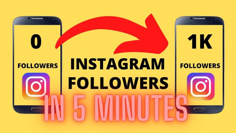 how to get 1k followers on instagram in 5 minutes