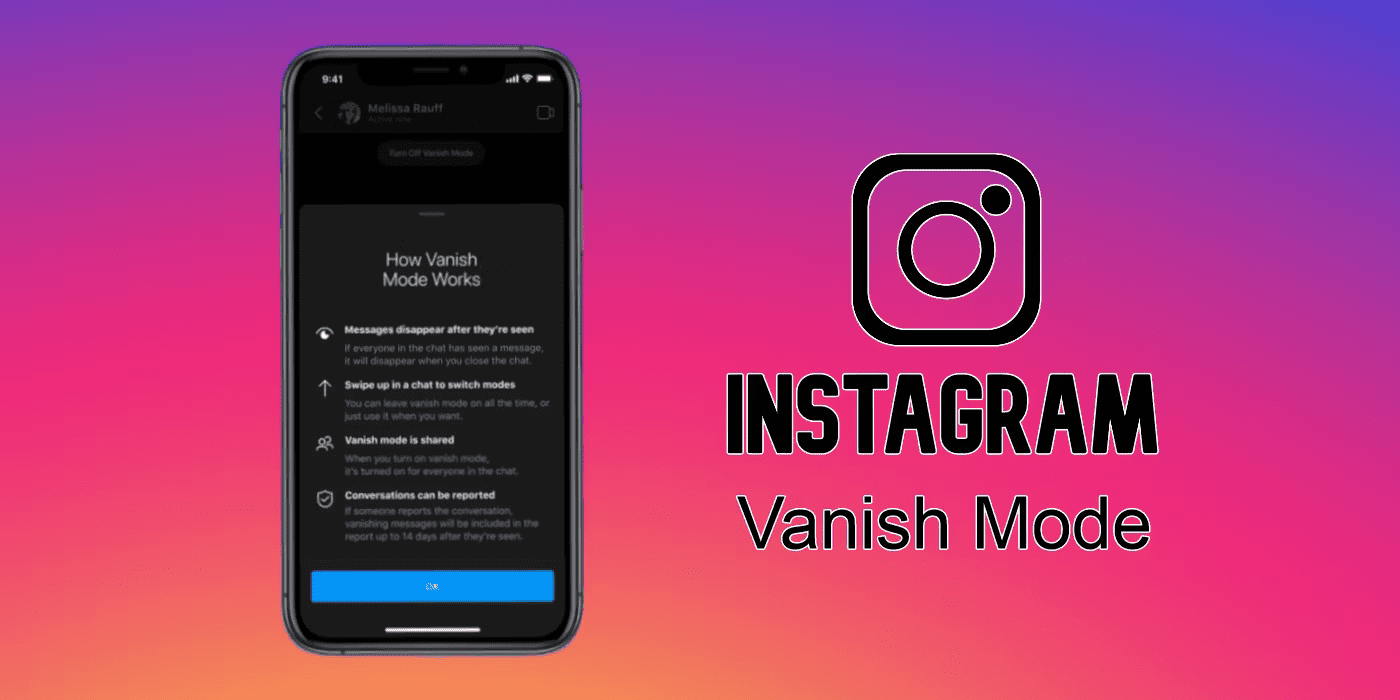 How to turn off vanish mode on Instagram