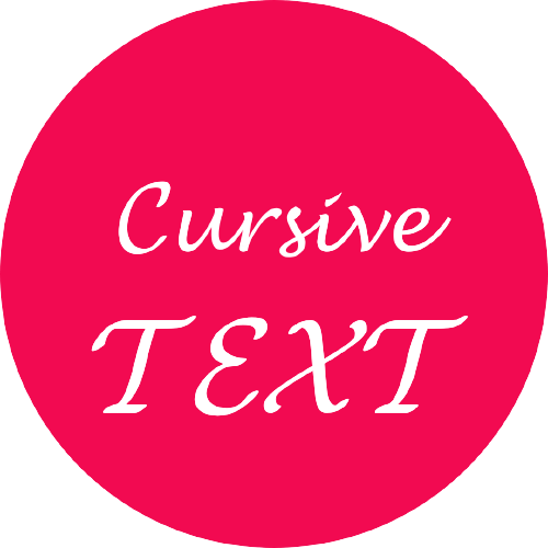 Cursive Text Generator