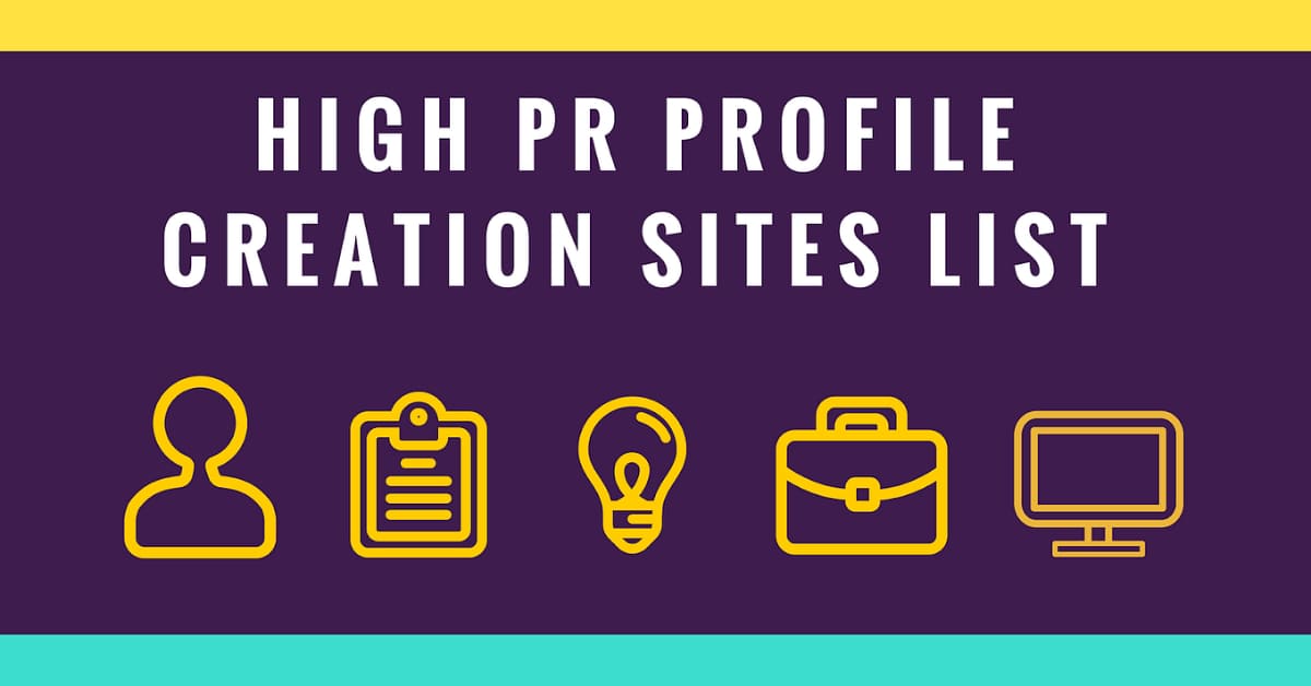 Profile Creation Sites List