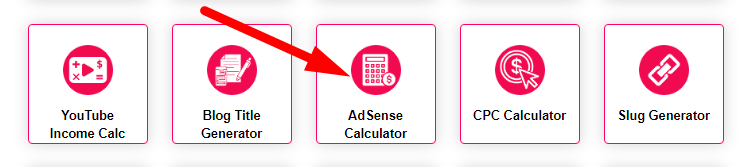 AdSense Revenue Calculator Step 1