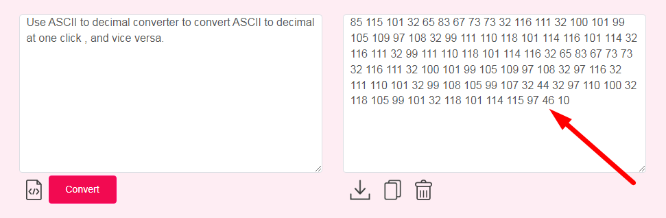 ASCII to Decimal Converter Step 3