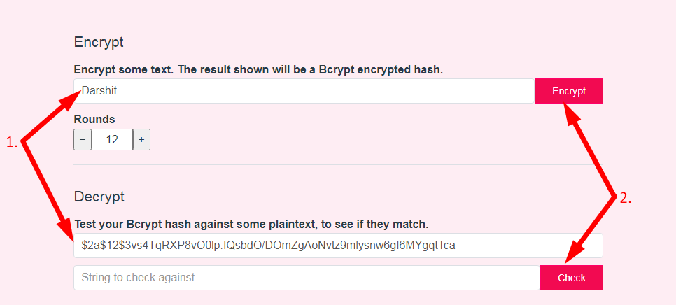 Bcrypt Password Generator Step 2