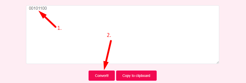Binary to Decimal Converter Step 2