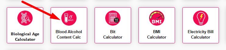 Blood Alcohol Content Calculator Step 1