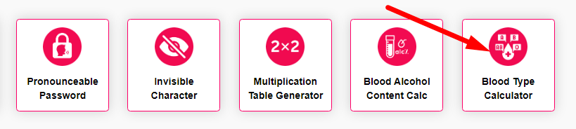 Blood Type Calculator Step 1