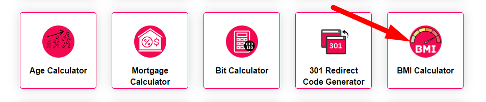 Free online BMI Calculator Step 1