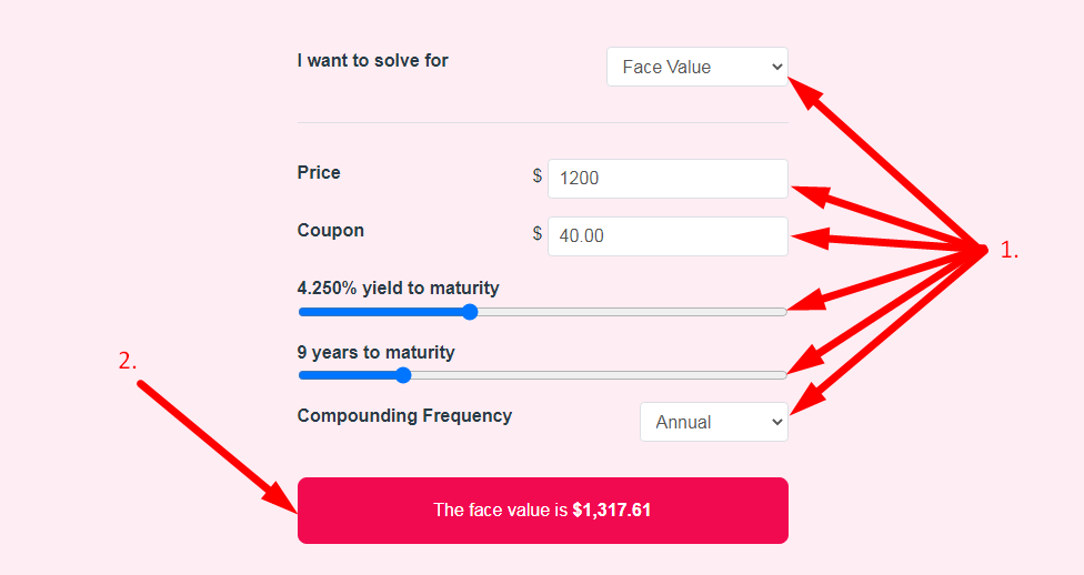 BOND Calculator Step 2