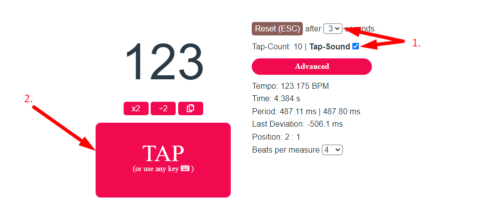 BPM Counter Step 2