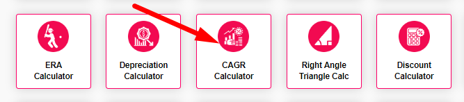 CAGR Calculator Step 1