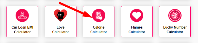 Calorie Calculator Step 1