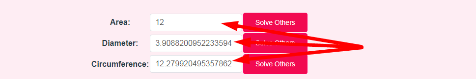 Circle Calculator Step 3