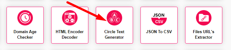 Circle Text Generator Step 1