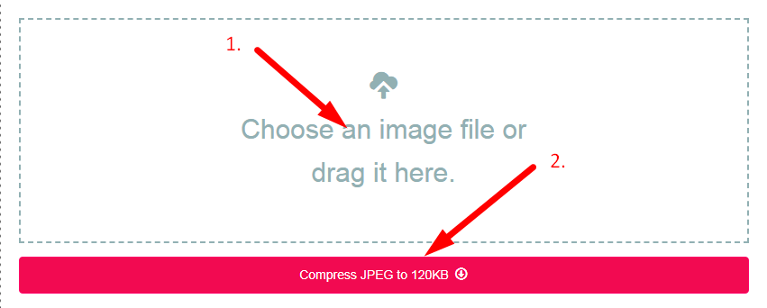 Compress JPEG to 120kb Step 2