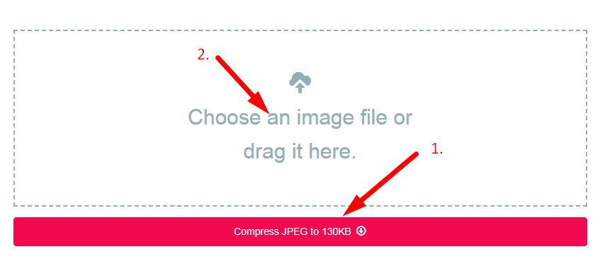 Compress JPEG to 130kb Step 2