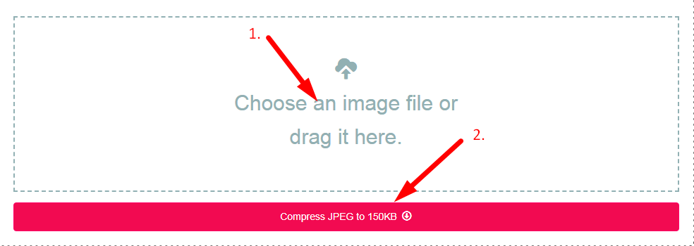 Compress JPEG to 150kb Step 2