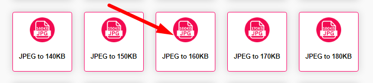 Compress JPEG to 160kb Step 1