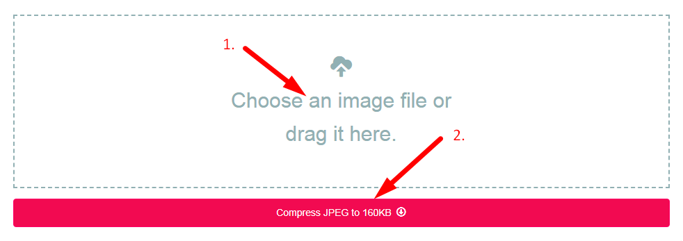 Compress JPEG to 160kb Step 2