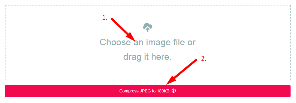 Compress JPEG to 180kb Step 2