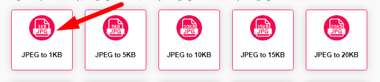 Compress JPEG to 1KB Step 1