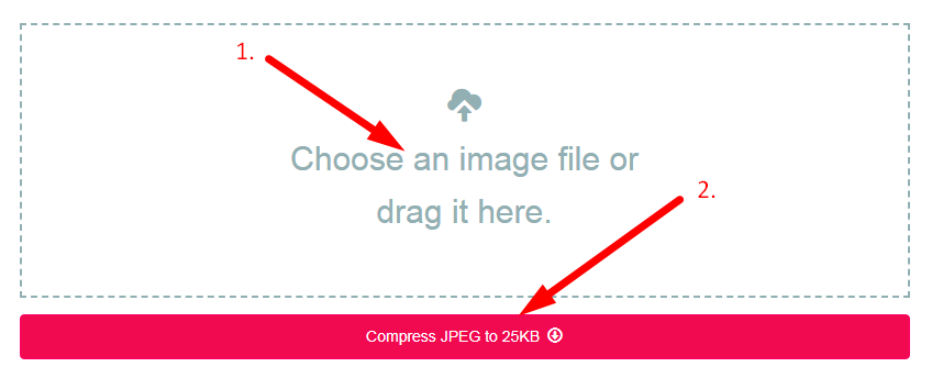 Compress JPEG to 25KB Step 2