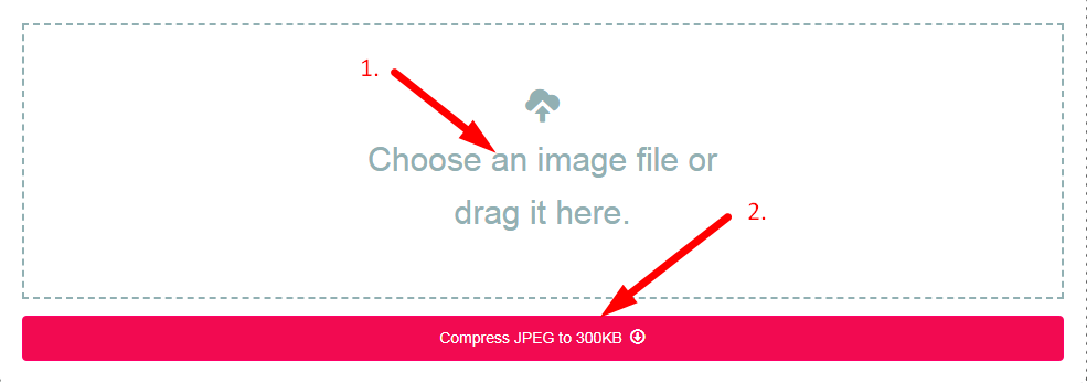 Compress JPEG to 300kb Step 2