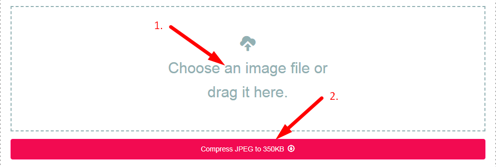 Compress JPEG to 350kb Step 2