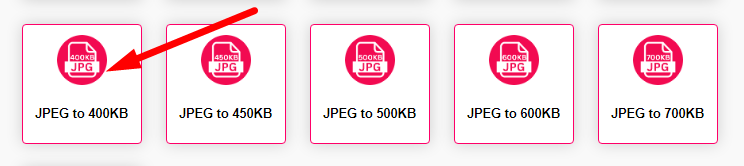 Compress JPEG to 400kb Step 1