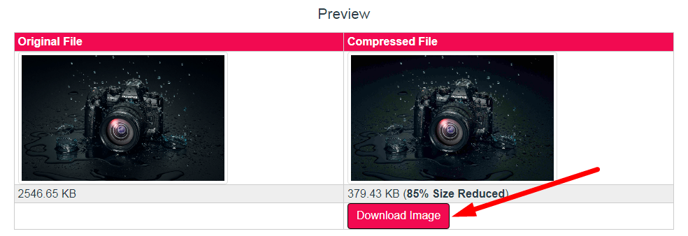 Compress JPEG to 400kb Step 3