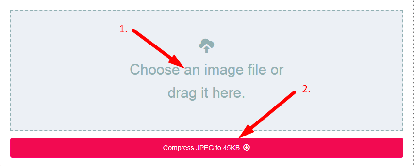 Compress JPEG to 45kb Step 2