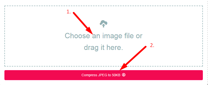 Compress JPEG to 50kb Step 2