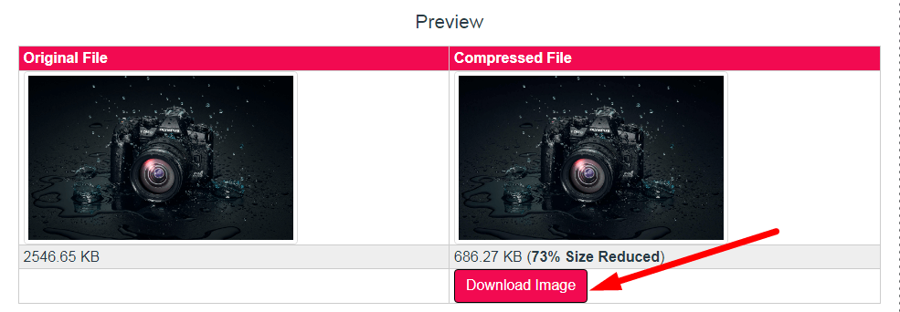 Compress JPEG to 700kb Step 3