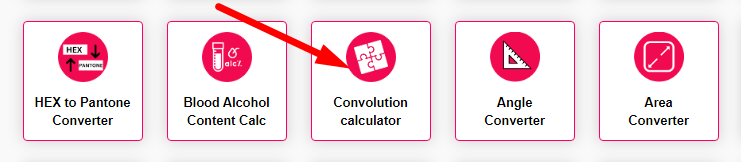 Convolution calculator Step 1