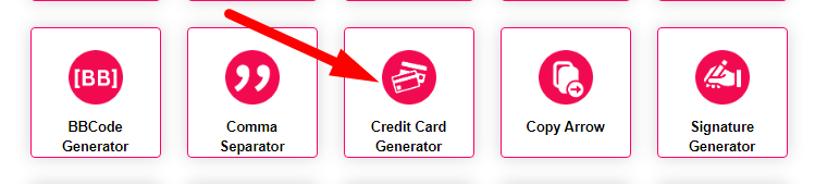 Credit Card Generator Step 1