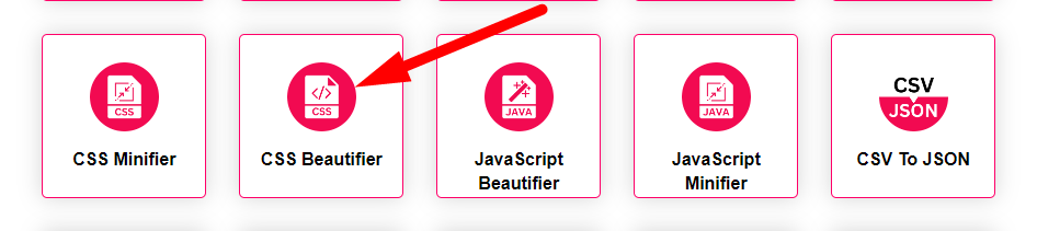 CSS Beautifier Step 1