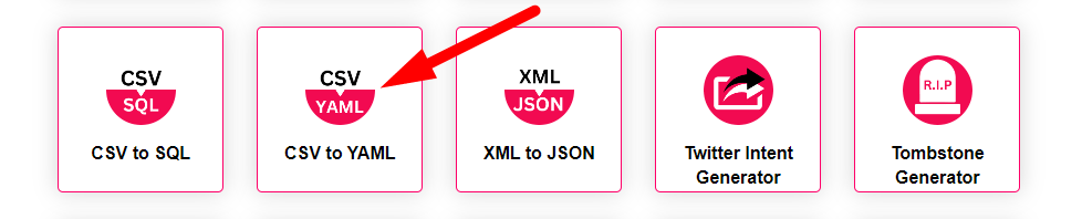 CSVJSON To JSON Converter Step 1