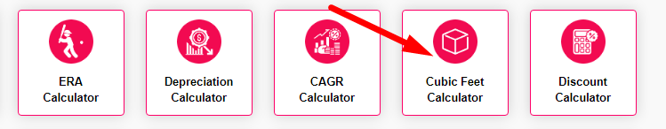 Cubic Feet Calculator Step 1