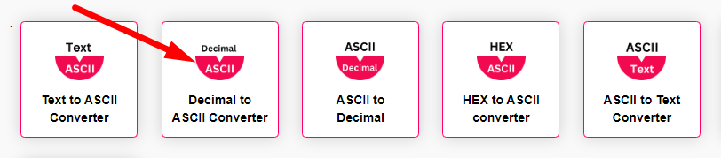 Decimal to ASCII Converter Step 1