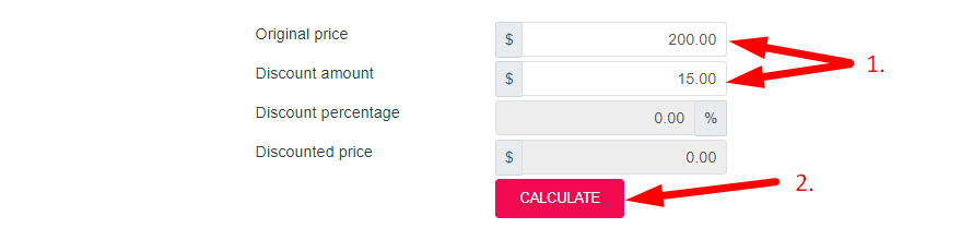 Discount Calculator Step 2